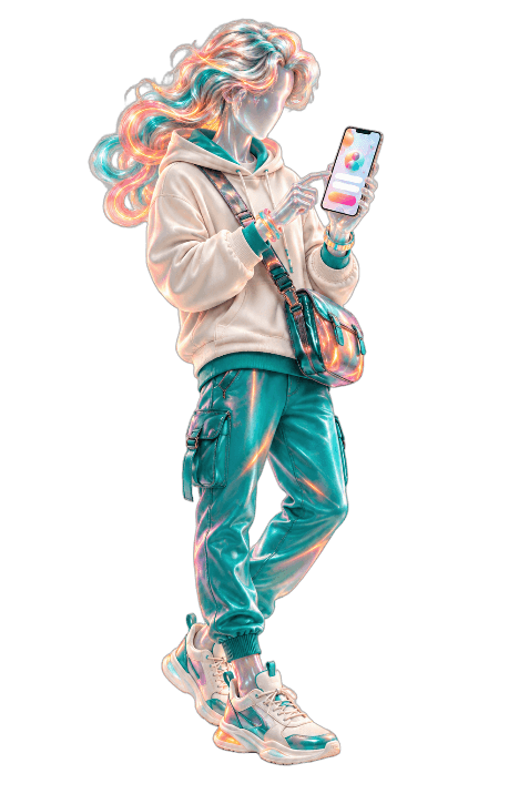 Traveler tapping through registration on a phone